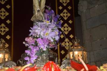 Oficios religiosos del mediodía y procesión del Santo Cristo de Telde (Foto TA)